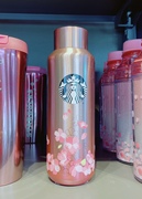 日本购 星巴克Starbucks樱花季限定 不锈钢保温杯 473ml 北京