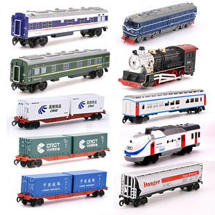 电动仿真火车玩具 1：87电动火车模型火车头 火车玩具 火车厢轨道