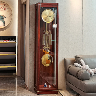 欧式落地钟客厅立式时钟简约落地大钟赫姆勒机械红木落地钟表g668