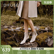 dfuse冬季款时尚通勤短靴蝴蝶结酒杯，跟高跟靴女df34116203