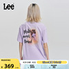 Lee商场同款24春夏Oversize数码印花女短袖T恤潮LWT0076743RT