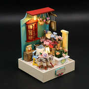 520情人节礼物diy小屋微缩手工建筑模型3D木质拼图娃娃屋六一儿童