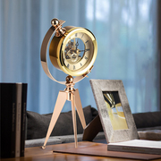 现代简约座钟客厅钟表摆件家用时尚台式时钟摆放创意桌面个性台钟
