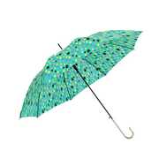 新晴雨伞日本卡通淑女长柄金钩自动伞防风紫外线菠萝雨滴碎花雨伞