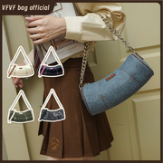 vfvfl-ex运动链条大容量，单肩腋下包手提包圆筒包原创(包原创)设计女包包