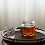 高档手工茶海耐热分茶器，公道杯耐热玻璃无耳茶盅，匀杯功夫茶道配件