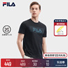 FILA 斐乐男子运动短袖T2024夏新休闲轻商务时尚纯棉基础T恤