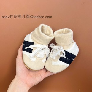 春秋冬0-1岁男女宝宝，软底鞋袜3-6-9个月，婴儿不掉护脚套学步鞋