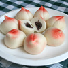 何生记寿桃包子252g老寿星，生日餐豆沙馅，冷冻面食庆生祝寿传统糕点
