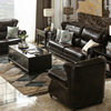 美式轻奢沙发实木组合欧式真皮艺客厅简约现代小户型单双三人位