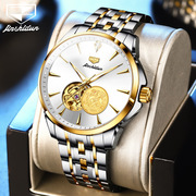 金仕盾品牌手表全自动机械表，镂空陀飞轮貔貅，时尚潮流男士手表男表