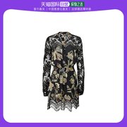 香港直邮Just Cavalli 蕾丝长袖连衣裙 S02CT07679101