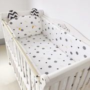 全棉a类婴儿床床围四件套宝宝防撞软包儿童床边护栏挡板四季通用
