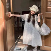 韩国女童装儿童中大童夏季短袖或蕾丝连衣裙子韩国夏装童装洋气耐