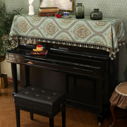 钢琴罩套半罩高精密提花盖巾布艺凳套罩轻奢华现代美式欧式样板房