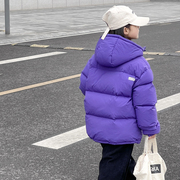 韩国儿童羽绒服冬装男童女童宝宝短款加厚面包服韩版洋气童装