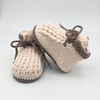 婴儿毛线鞋子婴儿针织鞋婴儿鞋婴儿毛线鞋秋季手工针织毛线鞋系带