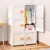 加厚儿童衣柜卧室家用宝宝婴儿衣服储物收纳柜组装塑料简易小衣橱