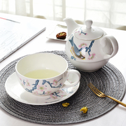 下午小茶壶一人用子母壶骨瓷，茶具套装英式复古杯碟下午花茶茶壶