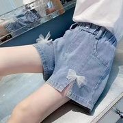童装女童牛仔短裤儿童，宽松2023夏季薄宝宝短裤，中大童女孩热裤