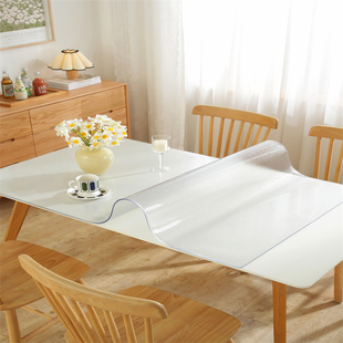 pvc软玻璃加厚5MM餐桌垫茶几垫桌布防水防烫防油免洗水晶版长方形
