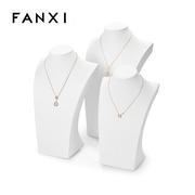 凡西FANXI项链展示架PU皮模特脖子人像架饰品颈膜项链架展示道具