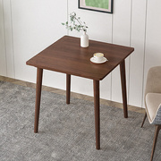 北欧实木奶茶店桌椅咖啡桌现代简约家用小方桌正方形饭桌休闲棋牌