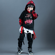韩国潮版男童秋装套装，2023年儿童洋气中大童，街舞女童原宿衣服