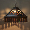 东南亚风格创意灯具木质灯饰，泰式餐厅茶室阳台，复古实木新中式吊灯