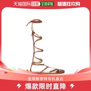 香港直邮潮奢johannaortiz女士，baquiana皮质罗马风格凉鞋