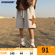 VIISHOW短裤男夏季宽松美式五分裤子青少年潮流休闲运动中裤