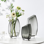 创意玻璃花瓶艺术摆件客厅插花ins风郁金香鲜花，水养水培北欧风格