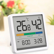 家用温湿度计壁挂室内电子时钟便携桌面车载大屏数显温度湿度检测