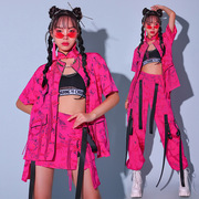 靡瑟品 国潮嘻哈街舞服装女中国风爵士舞蹈服韩舞女团演出服套装