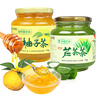 进口韩国农协经典柚子茶1kg+芦荟茶1kg蜂蜜水果茶酱2瓶组合装