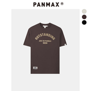 PANMAX大码男装休闲美式潮牌简约短袖圆领T恤宽松胖男士YL-TS0090
