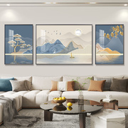 雲花拾里客厅装饰画沙发背景墙装饰画晶瓷挂画现代简约北欧风艺术