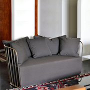 铁艺沙发会客办公创意卡座沙发椅工作室洽谈服装店现代简约沙发椅