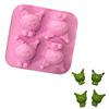 4连可罗米恶魔猫自制手工皂肥皂香皂模具儿童饼干巧克力点心模具