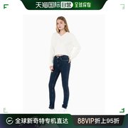 韩国直邮CalvinKleinJeans 牛仔裤 CKJ 女士 高腰 紧腿版型 拉