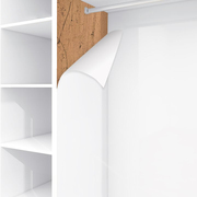 白色衣柜贴纸翻新自粘家具柜子，内部壁纸衣橱，柜内专用防潮防霉垫纸