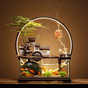 金鱼缸(金鱼缸)玻璃桌面，长方形乌龟缸，办公桌龟缸客厅家用小型鱼缸水族箱