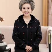 中老年人女装春秋装卫衣，60-70-80岁老人衣服，妈妈外套奶奶夹克
