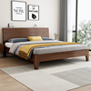 床现代简约家用1.8m双人床卧室，1.5m单人床工厂，全实木床架木床