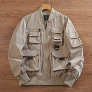 du邦科技面料户外m65猎装夹克，春夏男士多口袋，工装防水棒球领外套