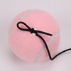 天龙带绳球粉色带线，网球单人练习球带绳，网球耐打加粗4米弹力绳