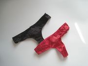 澳洲单低腰款红色黑色拼蕾丝低腰款T裤