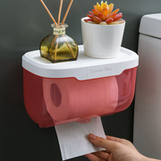 家用卫生间厕所纸巾盒卷纸盒，厕纸纸巾架卫生纸，置物架免打孔壁挂式