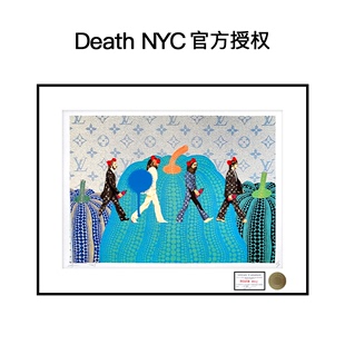 Death NYC授权披头士 限量亲签潮流版画 保真装饰画