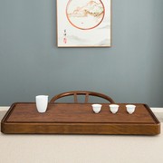 茶盘实木家用电木款整块简易茶台排水茶具套组茶海V大号小型单层